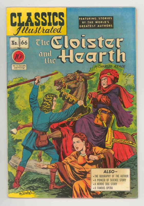 CLASSICS ILLUSTRATED #66 (0) .1949, KEY ONLY EDITION NICE FN/VF