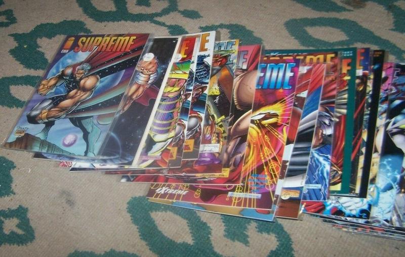 supreme comic 68 issues  # 0 1  2 3 4 5-56+awesome image lady glory days liefeld