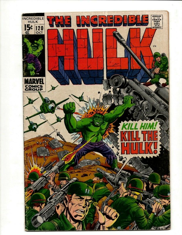 Incredible Hulk # 120 FN/VF Marvel Comic Book Iron Man Captain America Thor BJ1