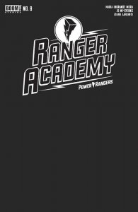 Ranger Academy #8 Cover B Black Blank Sketch Variant