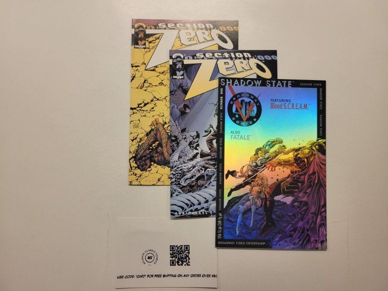 3 Image Broadway Comics #2 3 Section Zero + #1 Shadow State 29 TJ10