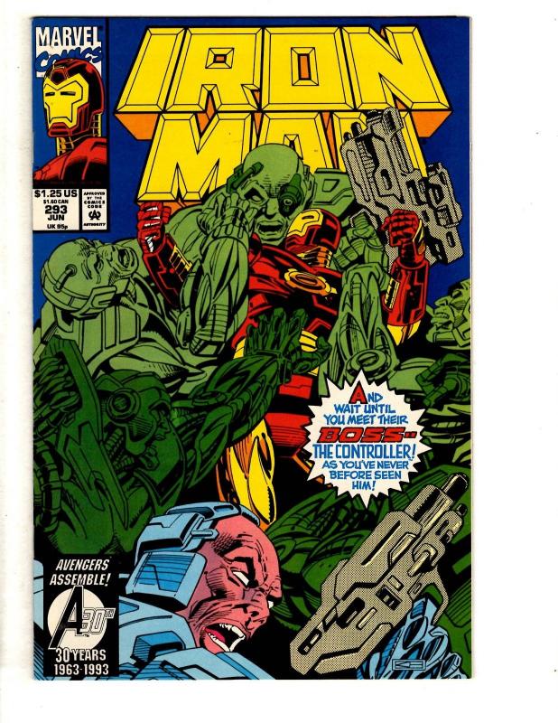 Lot Of 8 Iron Man Marvel Comic Books # 293 294 295 296 297 298 299 300 CR41