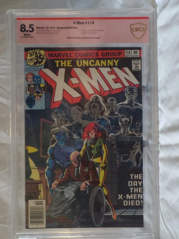 X-Men #114 - CBCS 8.5 - 1st Uncanny - Signed Chris Claremont