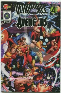 Ultraforce Avengers #1 Silver Foil Malibu Marvel Universe Comics Fall 1995 VFNM)