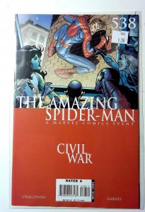 Amazing Spider-Man #538 2007 Marvel Civil War 2nd Series She-Hulk Captain Marvel
