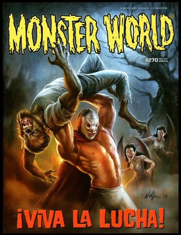 MONSTER WORLD #270 NM A MOVIELAND CLASSICS MAGAZINE .