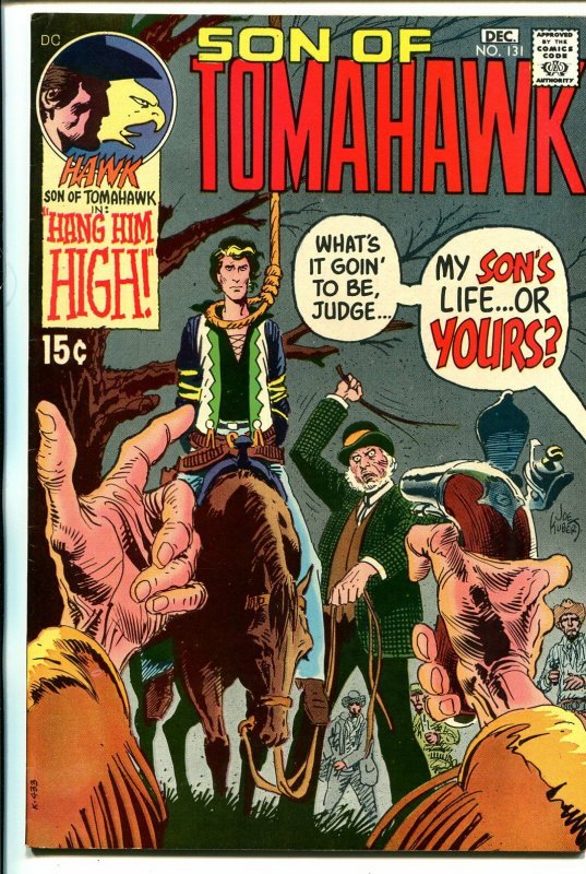 Tomahawk #131 1970-DC-Joe Kubert-Frank Frazetta-hanging cover-VF+