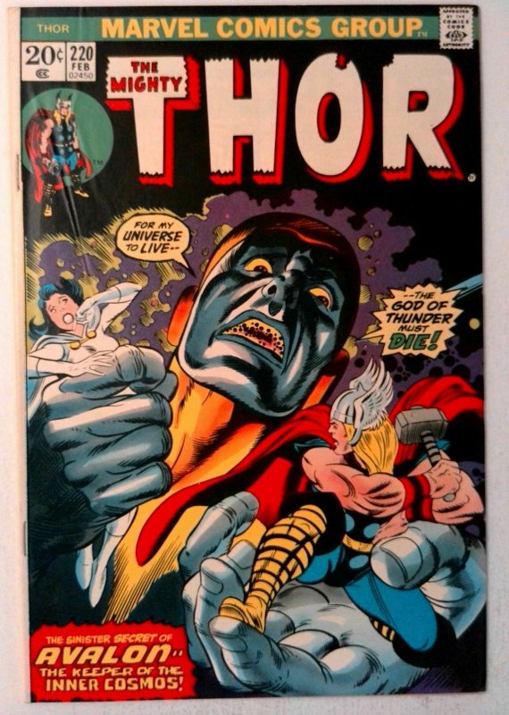 Thor #220 Marvel 1974 FN/VF Bronze Age Comic Book 1st Print
