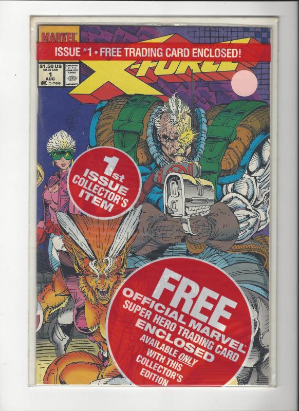 X-Force #1 Polybagged With Deadpool Card NM Rare