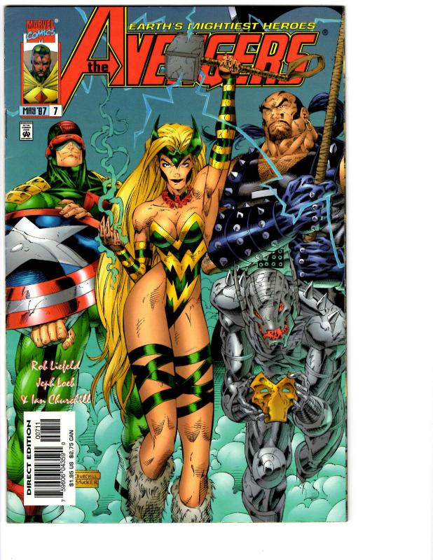 7 The Avengers Marvel Comic Books # 7 8 9 10 11 12 13 Thor Iron Man Wasp BH6