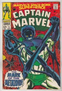 Captain Marvel #5 (Sep-68) FN/VF Mid-High-Grade Captain Marvel