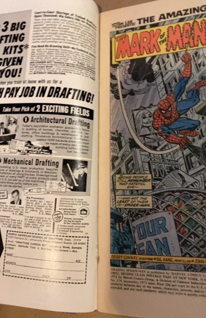 The Amazing Spider-Man #124 (1973) 1st ManWolf key issue