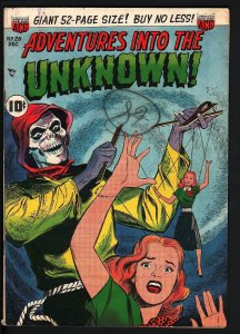 ADVENTURES INTO THE UNKNOWN #26-WEREWOLF STORY-PRE-CODE HORROR-1951