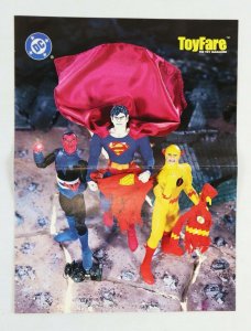 VINTAGE 1997 Toyfare DC Comics Bizarro Sinestro Prof Zoom 9x12 Folded Poster