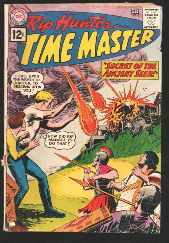 Rip Hunter Time Master #6 1962-DC-ancient mysteries-G+ 