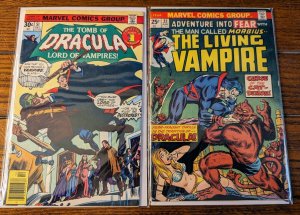 VAMPIRE COMBO TOMB OF DRACULA #51 AND ADVENTURE INTO FEAR 22 LOW GRADE COPIES