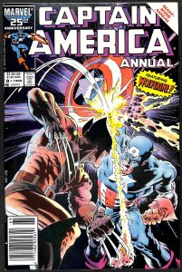Captain America Annual #8 VF/NM 9.0 Wolverine!
