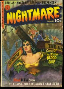 NIGHTMARE #1-1952-FIRST ISSUE PRE CODE HORROR COMIC VG