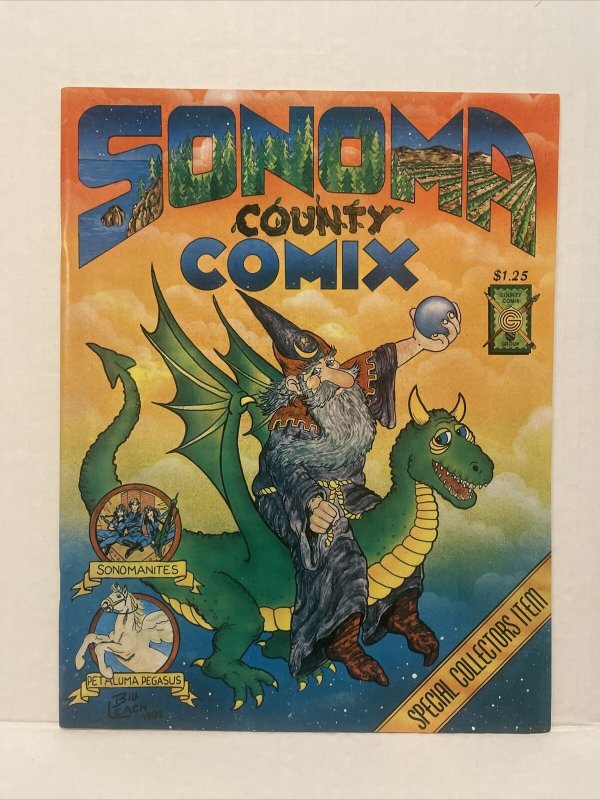 Sonoma County Comix And Clear Lake Comix Bill Leach Lot Of 2 