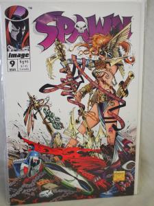 Spawn #9 in VF/NM condition. Unread . 1993. First Angela!