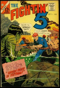 Fightin' 5 #38 1965- Charlton Silver Age War comic- Green Death in Vietnam VG/FN