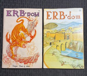 1971/72 ERB-DOM Edgar Rice Burroughs Fanzine #50 & 56 VG-/VG Gene Pollar LOT