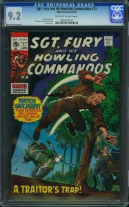 Sgt. Fury #77 (1970) CGC 9.2 NM-
