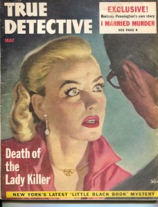 True Detective-5/1952-Ozni Brown Cover-Crime Pulp-Death Of The Lady Killer