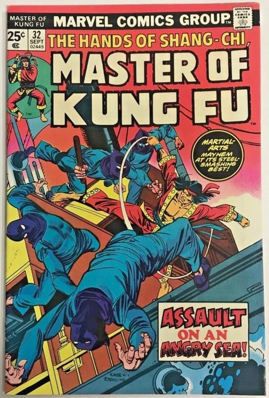 MASTER OF KUNG FU#32 VF 1975 SHANG-CHI MARVEL BRONZE AGE COMICS