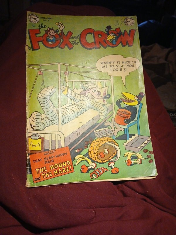 Fox and the Crow #5 Hound + Hare! Golden Age Funny Animals! 1952 DC Comics