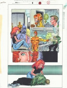 Spider-Man Unlimited #8 p.27 Color Guide Art - MJ Held Hostage - by John Kalisz