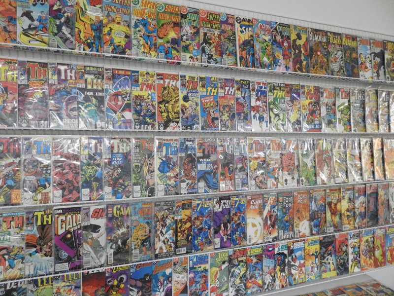 Huge Lot 140+ Comics W/ Thor, Superboy, Fantastic Four + Avg Fine/VF Condition!!