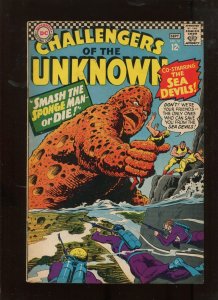 CHALLENGERS OF THE UNKNOWN #51 (7.0) Smash the Sponge Man -- or Die