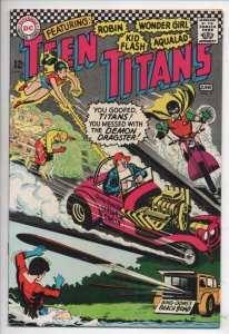 TEEN TITANS #3, VF-, Flash, Robin, Wonder Girl, Dragster Demon, 1966, DC