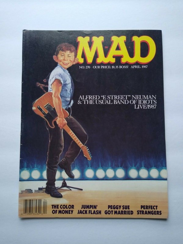 MAD Magazine April 1987 # 270 Bruce Springsteen Color Of Money Perfect Strangers 