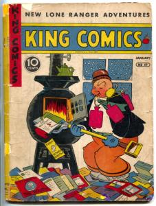 King Comics #69 1942- Popeye- Lone Ranger- Flash Gordon restored G