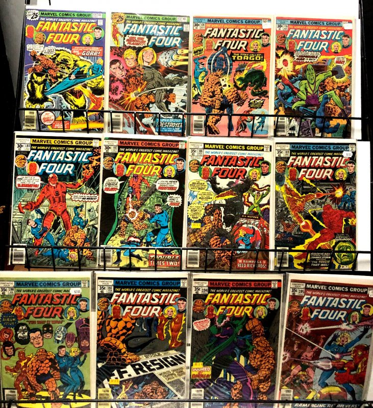 FANTASTIC FOUR 171-219 (25 diff) LOT Bagged&Boarded Fine or Better Byrne Perez++