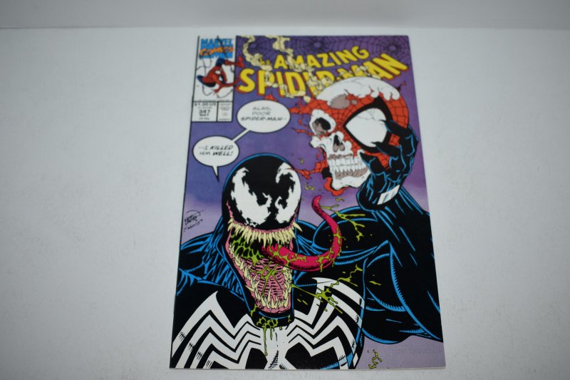 The Amazing Spider-Man #347 (1991) Classic Venom Cover VF+ 8.5 Comic Book