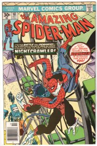 The Amazing Spider-Man #161 (1976) Nightcrawler, Punisher appearances