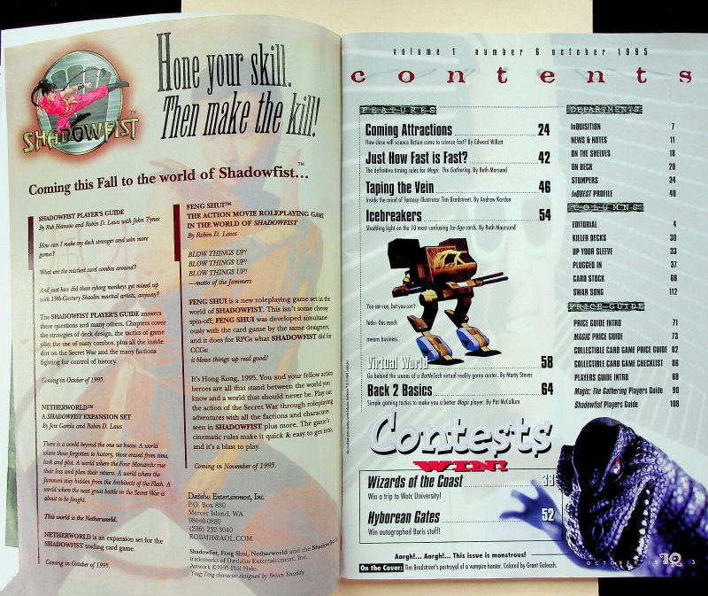 Inquest Magazine #6 (Oct 1995) - Bag opened and complete