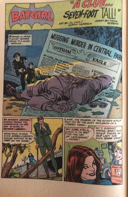 Detective Comics #392 (1969)incomplete, 2 panels,Adams cvr!