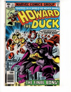 Howard the Duck #31 THE FINAL BONG!  Bronze Age Marvel !!!