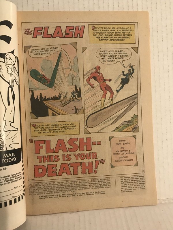 Flash #227 Co-staring Green Lantern