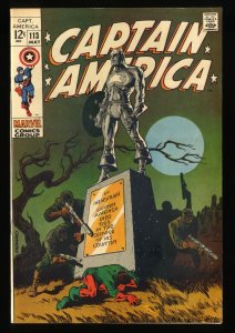 Captain America #113 VF- 7.5 Classic Steranko Cover!