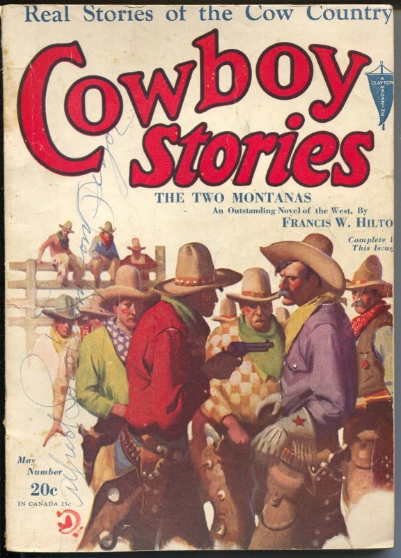 Cowboy Stories 5/1931-Clayton-Jerry Delmo-Nick Eggenhoffer-pulp thrills-G-