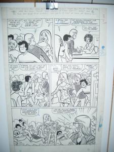 MILLIE THE MODEL ORIGINAL COMIC ART MILLIE IN 4 PANELS VG