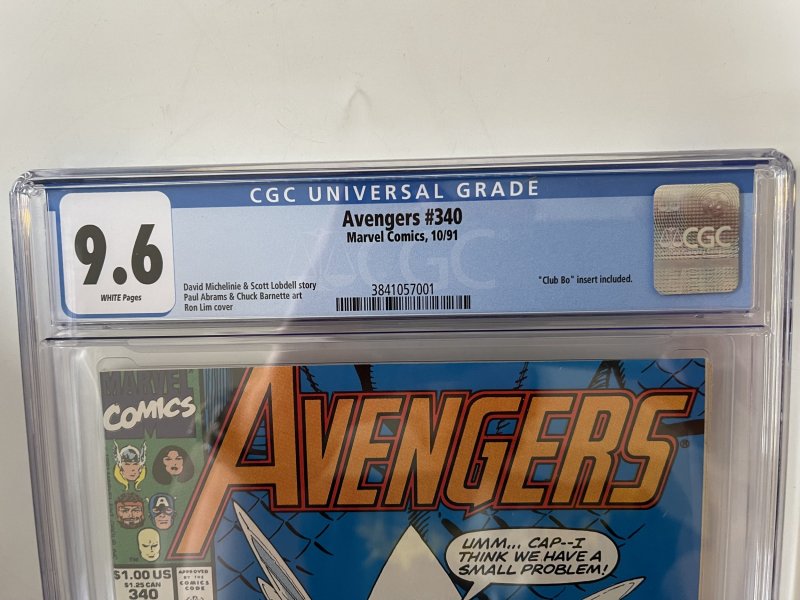 Avengers #340 - CGC 9.6 - Insert included