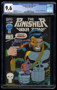 Punisher: War Zone #7 CGC NM+ 9.6 White Pages