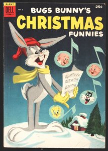 Bugs Bunny's Christmas Funnies #5 1954-Dell-Giant edition-Porky Pig-Daffy Duck