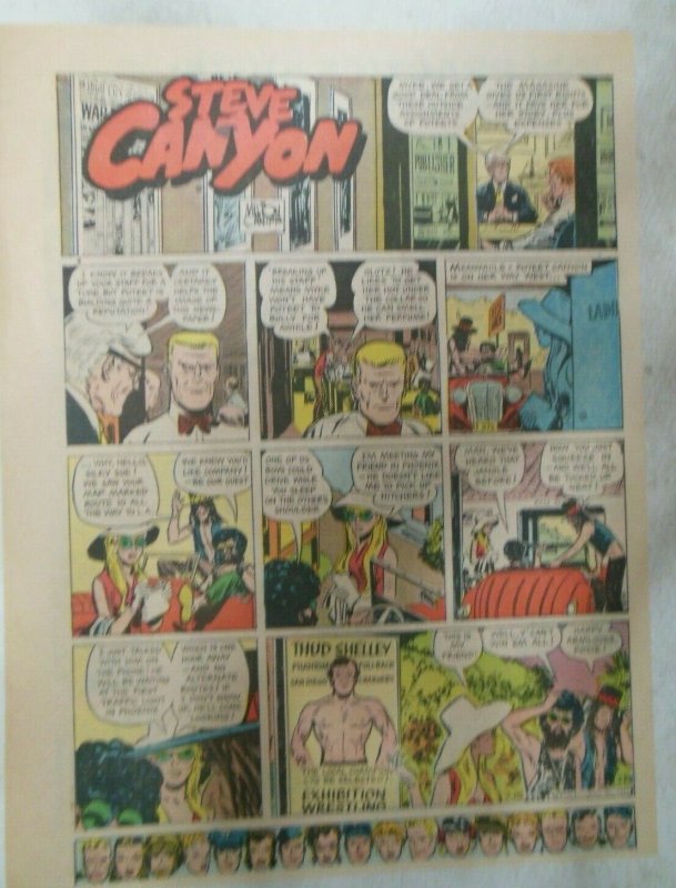 (18) Steve Canyon Sundays by Milton Caniff from 1973 Tabloids = 11 x 15 Inches